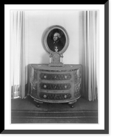 Chest of drawers over which hangs portrait painting of Frederick the Great, Reichs Chancellery, Berlin, Germany, Antique Wall Art