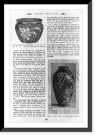 Illus. of pottery from American Pottery Gazette and Pottery Glassware, 190- - 13, Antique Poster
