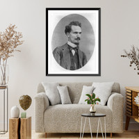 Victor Henri Rochfort-Lucay, 1830-1913, head and shoulders, facing right, Vintage Poster