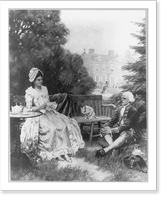 Historic Framed Print, Tea on the Lawn,  17-7/8" x 21-7/8"