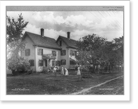 New Hampshire - Plymouth - playing croquet on lawn of Mountain View house Classic, Historic Reproduction