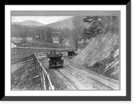 Va. - Rockbridge Alum Spring - 2 autos on mountain road looking toward entrance Classic, Antique Print