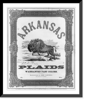 Historic Framed Print, Arkansas plaids,  17-7/8" x 21-7/8"