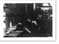 Ethel Selansky, 15 years old. Typist for Standard Neckwear Co., 91 Essex Street. Location: Boston, Massachusetts.Lewis W. Hine, Historic Print