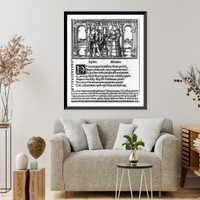 Actors portraying Jupiter and Alcinena in a stage setting, Historic Print