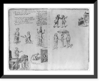 Drawings of annual guild days of Norwich, England, 1705 - 6, Antique Print