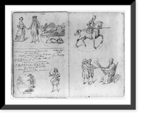 Drawings of annual guild days of Norwich, England, 1705 - 15, Antique Poster