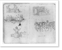Drawings of annual guild days of Norwich, England, 1705 - 19, Antique Print