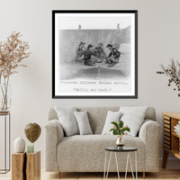 Historic Framed Print, Florence [S.C.] Military Prison Series: Eating our mush"",  17-7/8" x 21-7/8"