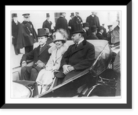 Historic Framed Print, [Washington, D.C. - inauguration of Calvin Coolidge - Coolidges and Sen. Curtis in open carriage on way to Capitol],  17-7/8" x 21-7/8"