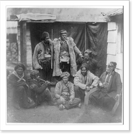 Historic Framed Print, Group of Croats - 2,  17-7/8" x 21-7/8"