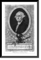 Historic Framed Print, G. Washington,  17-7/8" x 21-7/8"