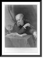 Antique Portrait - Galileo, 1564-, portrait, working at desk, 1642