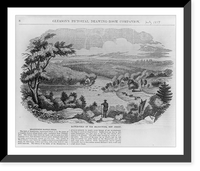 Historic Framed Print, [Pa. - Brandywine; Brandywine battlefield - panoramic view],  17-7/8" x 21-7/8"