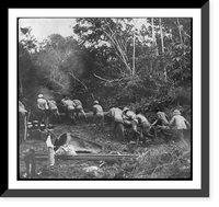 Theodore Roosevelt, 1858-1919; lantern slide of Roosevelt's Brazil expedition, 1913, taken by his son Kermit - 2, Historic Reproduction
