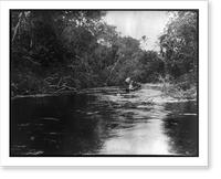 Theodore Roosevelt, 1858-1919; lantern slide of Roosevelt's Brazil expedition, 1913, taken by his son Kermit - 3 Classic, Antique Print