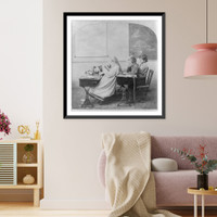 Historic Framed Print, In disgrace at school,  17-7/8" x 21-7/8"