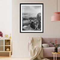 Historic Framed Print, [Ariz. - Grand Canyon - view from Rowe's Point],  17-7/8" x 21-7/8"