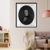 Historic Framed Print, [Thomas Babington Macaulay, 1800-1859, head-and-shoulders portrait, facing left],  17-7/8" x 21-7/8"