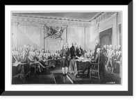 Reproduction of the Declaration of Independence painting by John Trumbull in the United States Capitol, Historic Reproduction