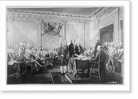 Reproduction of the Declaration of Independence painting by John Trumbull in the United States Capitol, Historic Reproduction