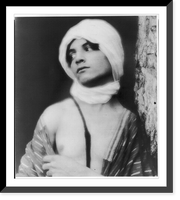 Historic Framed Print, [Youth in Middle-Eastern costume with turban (cropped at torso)],  17-7/8" x 21-7/8"