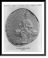 Illustration for article The Golden Bull of Hungary, 1222-1972" in LCQJ, Oct. 1972: the golden seal of King Andrew - obverse", Antique Print