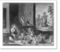The Childhood of Christ, or The Carpenter Shop of St. Joseph, Antique Wall Art