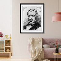 J. Evangelist de Sousa, 1813-1889, bust portrait, facing left, Vintage Print