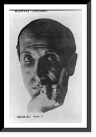Amado Nervo, 1870-1919, head, facing slightly left, Historic Print