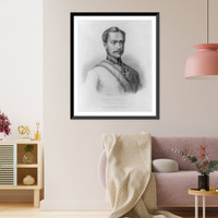 Franz Joseph I, Emperor of Austria, 1830-1916, head-and-shoulders portrait, facing right, Antique Wall Art