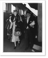 San Francisco. Golden Gate International Expo., 1939-1940: Geo. Creel meeting Eleanor Roosevelt at RR, Antique Wall Art
