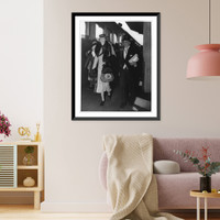 San Francisco. Golden Gate International Expo., 1939-1940: Geo. Creel meeting Eleanor Roosevelt at RR, Antique Wall Art