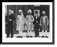 San Francisco. Golden Gate International Expo., 1939-1940: Creel with Maharajah of Kopurthala, heir apparent, aide, and British Consul Geoff. Butler, Historic Reproduction