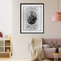 Historic Framed Print, [Miguel L&oacute;pez, half-length portrait, facing front],  17-7/8" x 21-7/8"