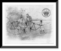 Historic Framed Print, Crown Cycles,  17-7/8" x 21-7/8"
