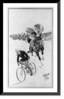 Historic Framed Print, Racycle, by Miami Cycle,  17-7/8" x 21-7/8"