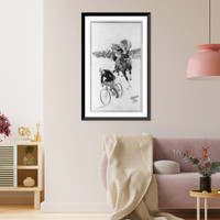 Historic Framed Print, Racycle, by Miami Cycle,  17-7/8" x 21-7/8"