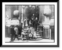 Lantern slide of Chinatown scene, ca. 1896, by Arnold Genthe - 3, Vintage Wall Art