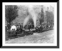 Historic Framed Print, Miniature railway - two trains" Louisiana Purchase Exposition",  17-7/8" x 21-7/8"