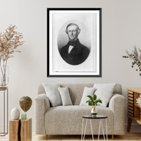 Philip St. George Cocke, 1809-1861, head-and-shoulders portrait, facing left, Antique Print