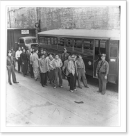 Zoot suiters leave jail to make court appearance Classic, Vintage Print