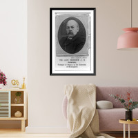 Historic Framed Print, [J.H. Poynting Professor of Physics in the Univ. of Birmingham",  bust portrait,  facing left]",  17-7/8" x 21-7/8"