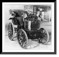 1898 Panhard automobile - full view from rt. front, Vintage Poster