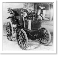 1898 Panhard automobile - full view from rt. front, Vintage Poster