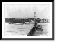 Pensacola Navy Yard: Bell tower and caisson, Vintage Wall Art