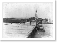 Pensacola Navy Yard: Bell tower and caisson, Vintage Wall Art