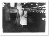 Historic Framed Print, Ivey Mill, Hickory, N.C. Little one, 3 years old, who visits and plays in the mill. Daughter of the overseer. Location: Hickory, North Carolina.,  17-7/8" x 21-7/8"