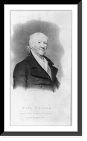 Historic Framed Print, [Paul Revere, head-and-shoulders portrait, facing right],  17-7/8" x 21-7/8"