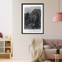 Historic Framed Print, Rain sculpture, Salt Creek Ca&ntilde;on, Utah.W. Bell, phot. - 2,  17-7/8" x 21-7/8"